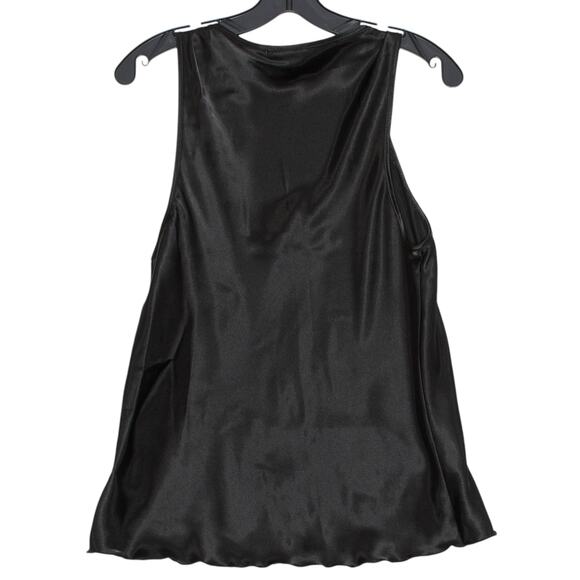 NWT Nicole Miller Top Y2K Minimalist Edgy Rock 90s Night Out Club Black Large - Picture 7 of 7